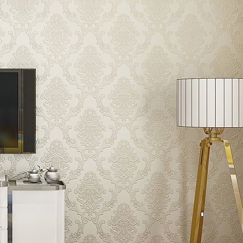 

Wallpaper Wall Covering Sticker Film Peel And Stick Embossed Stripe 3d Three-dimensional Stripes Non Woven Home Deco 53100CM