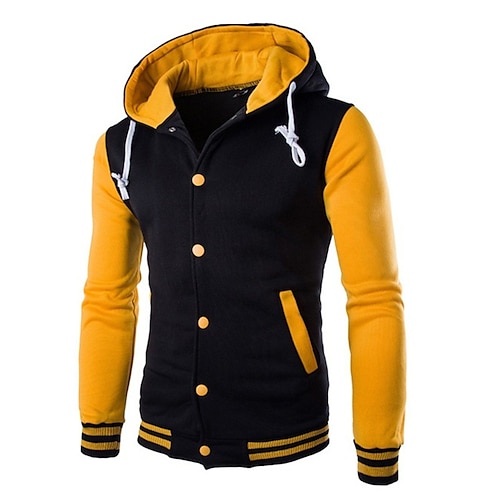 

Women's Hoodie Jacket Warm Breathable Street Daily Valentine's Day Pocket Single Breasted Hoodie Casual Color Block Regular Fit Outerwear Long Sleeve Winter Fall Blue Purple Yellow S M L XL XXL 3XL