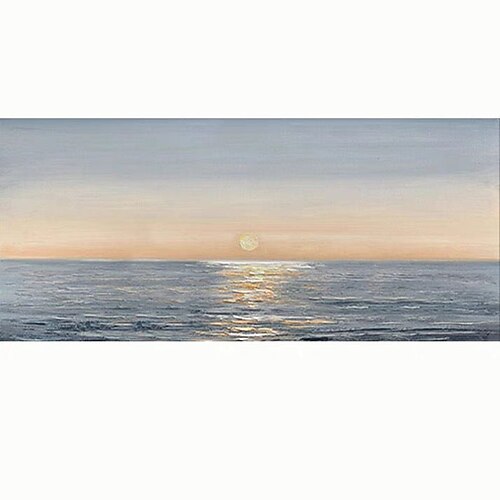 

Oil Painting Handmade Hand Painted Wall Art Modern Sea View Abstract Living Room Home Decoration Decor Stretched Frame Ready to Hang