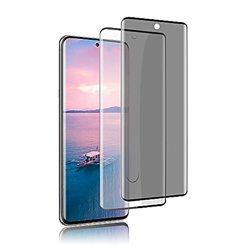 

[2 pack] galaxy s20 plus 5g screen protector, fingerprint compatible 3d full coverage 9h hardness tempered glass screen protector, hdprivacy protective film, for samsung galaxy s20 (6.7 inch)