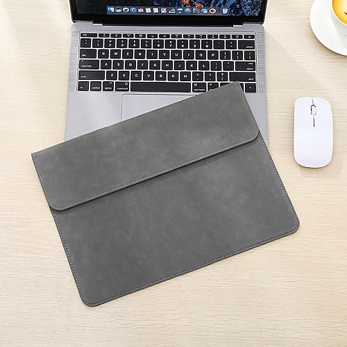 

Laptop Sleeves 12"" 13.3"" 13"" inch Compatible with Macbook Air Pro, HP, Dell, Lenovo, Asus, Acer, Chromebook Notebook Waterpoof Shock Proof PU Leather Solid Color for Business Office