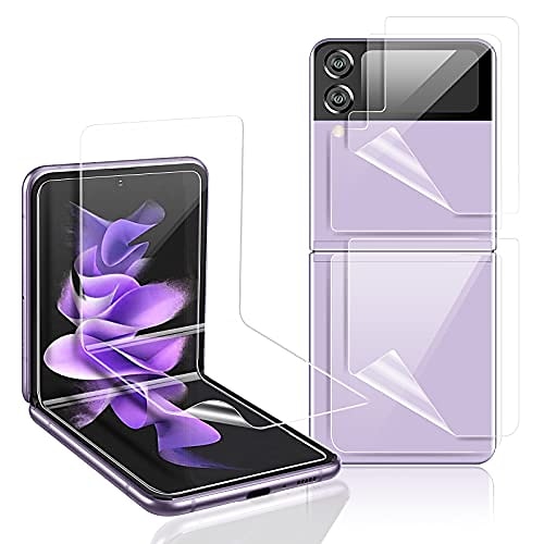

[2 Set] Compatible With Samsung Galaxy Z Flip 3 5G (2021) Soft Tpu Screen Protector, Edge To Edge (Full Coverage) Protective Cover Film, Hd Clarity, Case Friendly, Bubble Free, Anti-Slip
