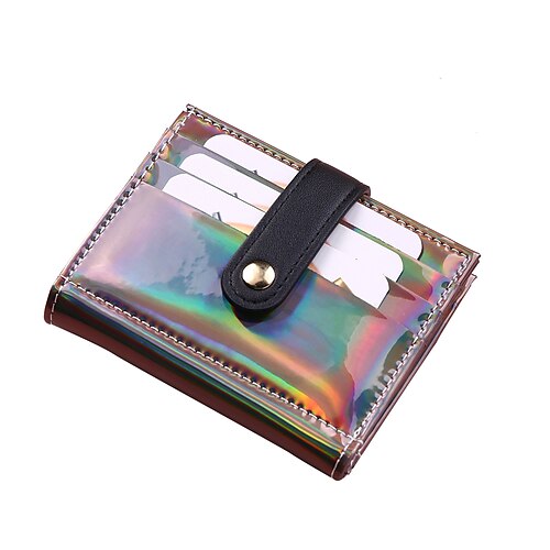 

Women's 2022 Wallet Polyester PVC Plastic Sequin Daily Outdoor Black Silver