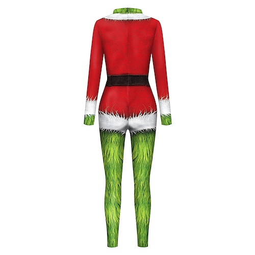 Grinch Costume For Adults Halloween Costume Xmas Outfit - Allonesie