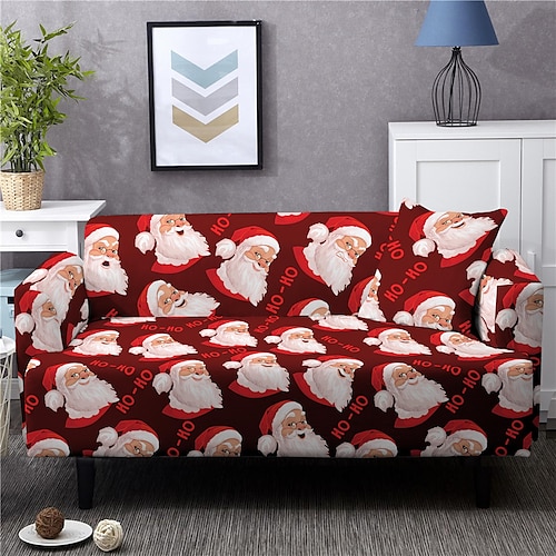 

Christmas Gifts Ideas Stretch Sofa Cover Slipcover Elastic Sectional Couch Armchair Loveseat 4 Or 3 Seater L Shape Soft Durable Washable