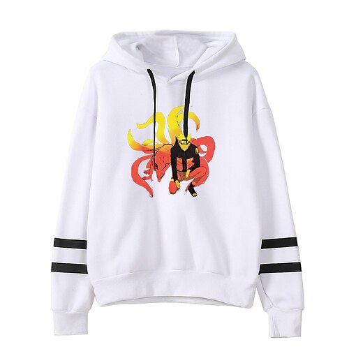 

Naruto Uzumaki Naruto Anime Dessin Animé Manga Animé Harajuku Art graphique Kawaii Sweat à capuche Pour Homme Femme Unisexe Adulte Estampage à chaud Polyester