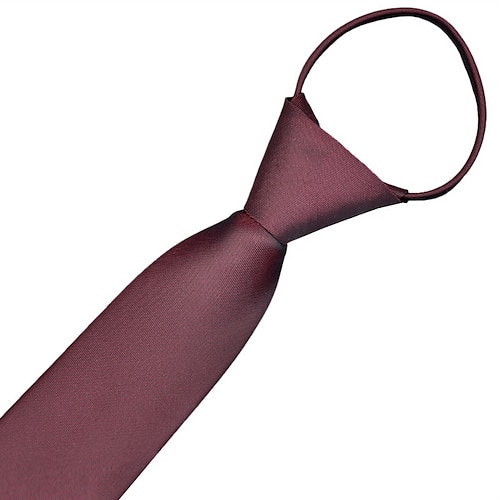 

Men's Work Ties Solid Colored Purple Wine Sky Blue 2022