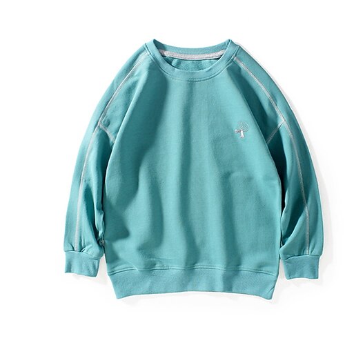 

Kids Boys Sweatshirt Solid Color Daily Long Sleeve Basic Cotton 2-8 Years Fall Black Brown Light Blue