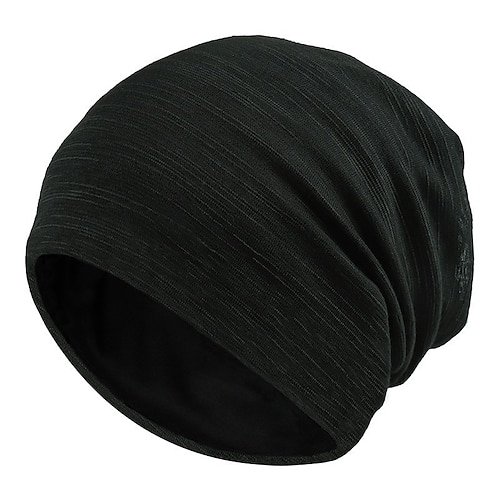 

Herren Beanie Mütze Schwarz und Weiß Schwarz Baumwolle Reine Farbe Strick Täglich Stilvoll Strasse Alltagskleidung Farbblock Tragbar