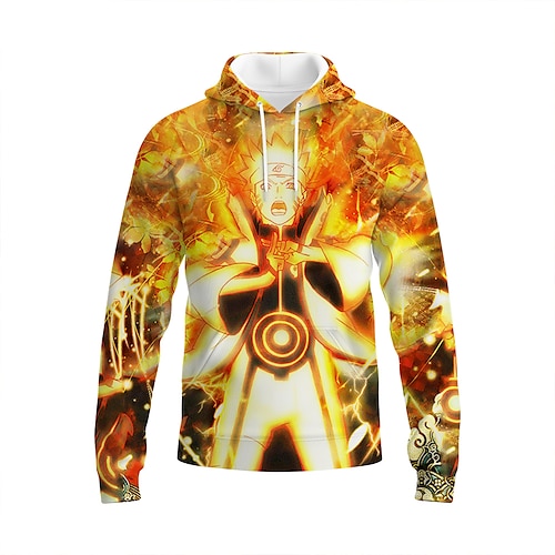 

Naruto Uzumaki Naruto Anime Dessin Animé Manga Animé 3D Harajuku Art graphique Sweat à capuche Pour Unisexe Tous Couple Adulte Impression 3D Polyester