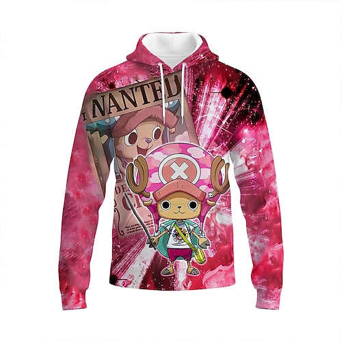 

Inspired by One Piece Tony Tony Chopper Cartoon Manga Back To School Anime Harajuku Graphic Kawaii Hoodie For Unisex All Couple's Adults' 3D Print Polyster