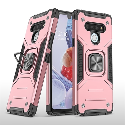 

Phone Case For LG Back Cover LG Stylo 5 LG K40 LG K12 Plus LG K30 2019 K50S LG K61 LG K51 Shockproof Dustproof with Stand Solid Colored TPU PC
