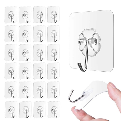 

Plastic Stainless Steel Transparent Strong Self Adhesive Door Wall Hangers Hooks Suction Heavy Load Rack Cup Sucker for Kitchen Bathroom