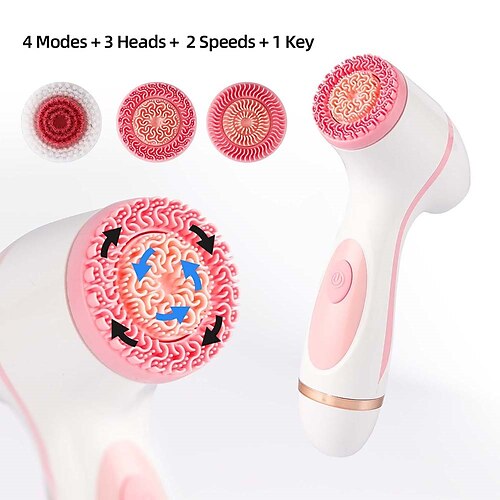 

Silicone Facial Cleansing Brush 360 Rotating Face Brush Deep Cleansing Skin Peeling Massager Cleaner Facial Peeling Salon