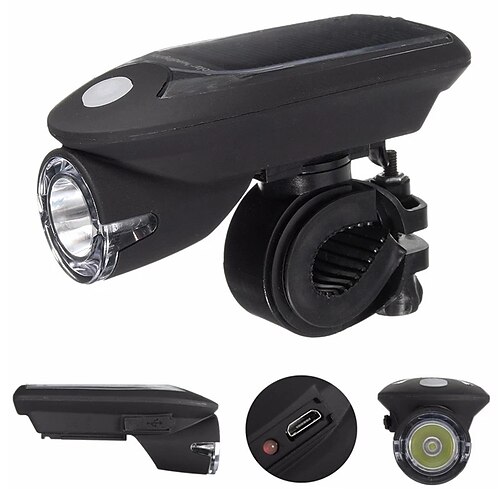 

LED Bike Light LED Light Emergency Lights Front Bike Light LED Bicycle Cycling Waterproof Rotatable New Design Easy Carrying Rechargeable Lithium-ion Battery 240 lm Built-in Li-Battery Powered Solar