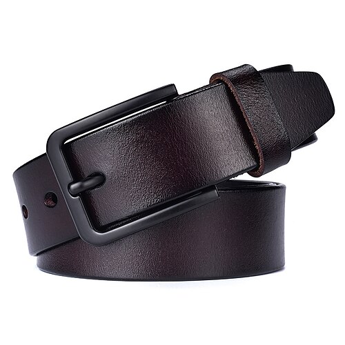 

Men's Belt Leather Brown Black Designer Belts Work Solid Color