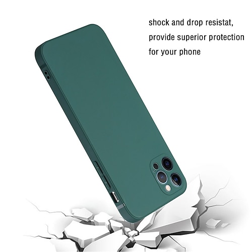 

téléphone Coque Pour Apple Coque Arriere iPhone 13 12 11 Pro Max Mini X XR XS Max 8 7 Plus Etanche à la Poussière Antichoc Couleur Pleine TPU