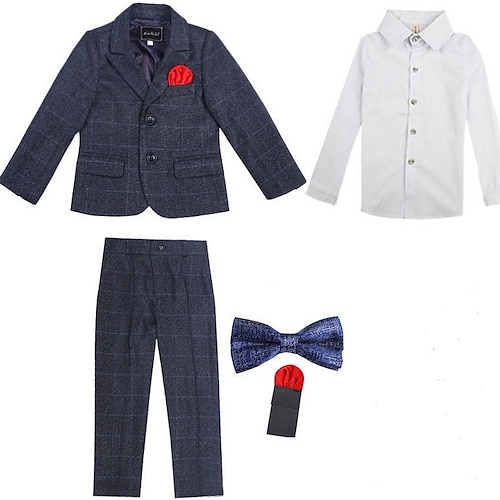 

First Communion Three-piece Suit ( Shirt ) Kids Boys Ring Bearer Suits Long Sleeve Cotton Gentle Fall 3-17 Years