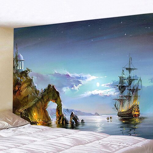 

Landscape Large Wall Tapestry Art Decor Blanket Curtain Hanging Home Bedroom Living Room Decoration Polyester