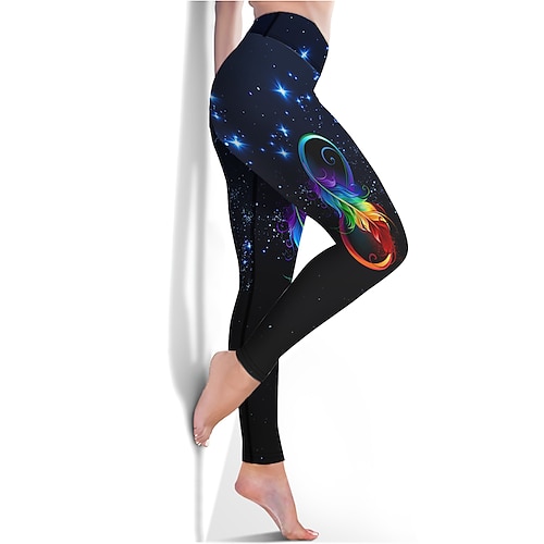 

Dame Yogabukser Midjekontroll Rumpeløft Høy Midje Yoga & Danse Sko Trening Treningsøkt Avskårede tights Mørk Marineblå sport Sportsklær Høy Elastisitet 21Grams / Atletisk / treningsklær