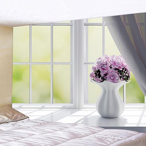 

Tapiz de pared de ventana falsa decoración artística manta cortina colgante hogar dormitorio decoración de sala de estar poliéster