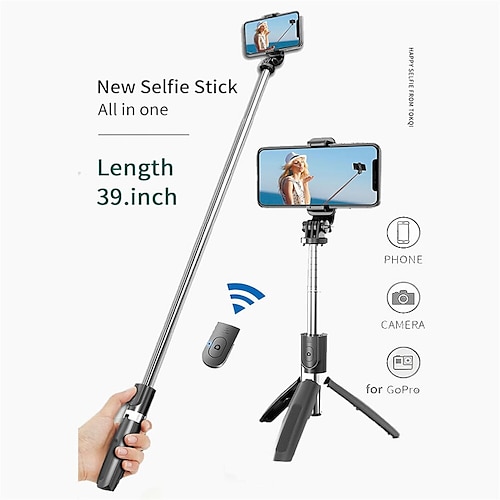 

Selfie Stick Bluetooth Extendable Max Length 1000 cm For Universal Android / iOS