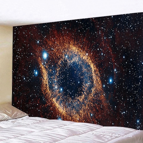 

Tapiz de pared grande de galaxia, decoración artística, manta, cortina, colgante, hogar, dormitorio, sala de estar, decoración de poliéster