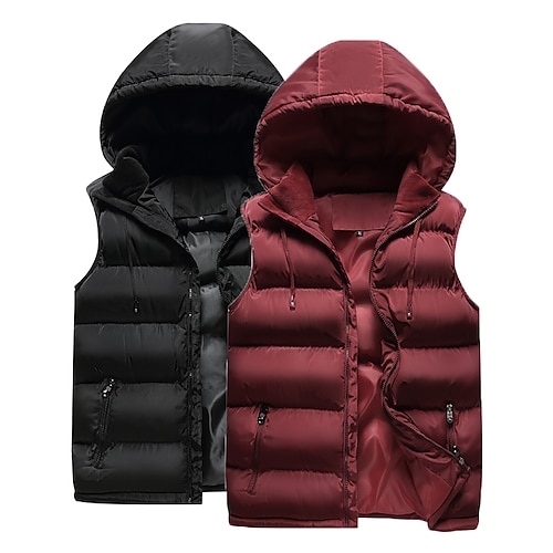 

Men's Women's Fishing Vest Outerwear Winter Jacket Trench Coat Outdoor Breathable Quick Dry Sweat wicking Wear Resistance Autumn / Fall Winter Solid Color Black Red Hunting Fishing Climbing