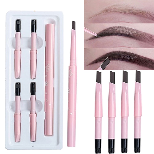 

5 in 1 Double-Head Eyebrow Pencil Waterproof And Sweatproof Lasting Not Blooming Eyes Makeup Kits