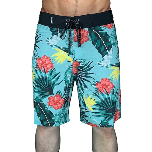 

Men's Swim Trunks Swim Shorts Quick Dry Board Shorts Bathing Suit with Pockets Drawstring Swimming Surfing Beach Water Sports Stripes Gradient Summer / Stretchy