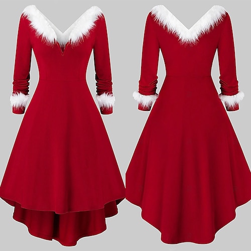 

Костюм Санты Санта-Клаус косплей костюм наряды рождественское платье отпускное платье женская специальная повседневная одежда Рождество Рождественский карнавал маскарад для взрослых рождественское