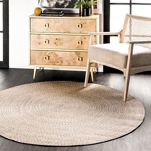 

Round Area Rugs Hand Made Polyster Non Skid Modern Geometic