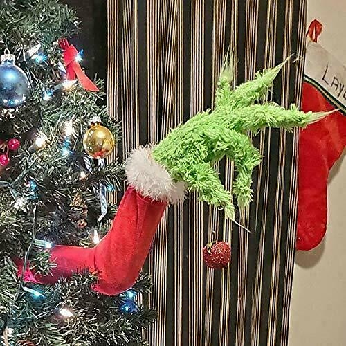 

Christmas Arm/Leg Ornament Christmas Elf Doll Decoration Xmas Tree Holder Christmas Thief Stole Grinch Arm Leg Pendant Party