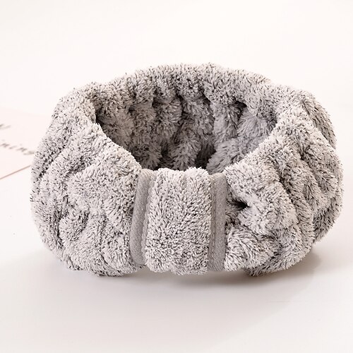 

Bathroom Soft Coral Fleece Hair Wraps Quick-drying Towel Solid Colored Comfortable Daily Home Bath Towels 1 pcs