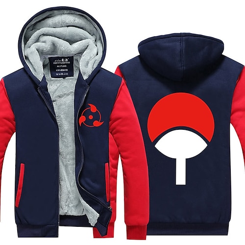 

Naruto Uchiha Sasuke Uzumaki Naruto Pardessus Veste d'extérieur Animé Harajuku Art graphique Kawaii Manteau Pour Homme Femme Adulte Estampage à chaud Polyester