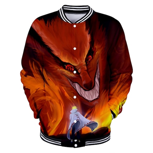 

Inspired by Uzumaki Naruto Anime Harajuku Graphic Kawaii Coat For Men's Women's Adults' 3D Print Polyster