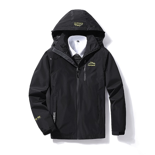 

Men's Hiking Jacket Winter Outdoor Windproof Jacket Hunting Fishing Climbing White Black Green Grey Dark Blue