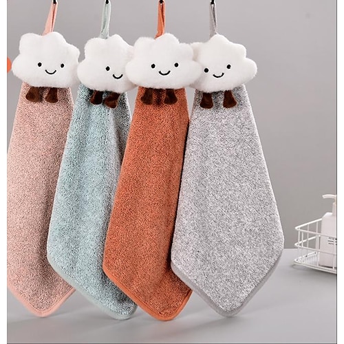 

Hanging Water Absorption Hand Towels Household Microfiber Hand Towels