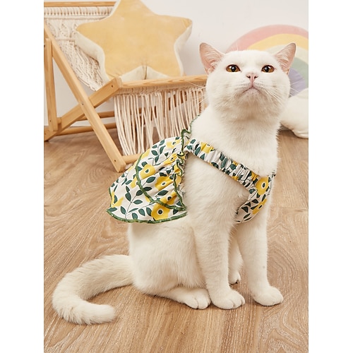

Dog Cat Dress Flower Sweet Style Flower Style Casual / Daily Dog Clothes Puppy Clothes Dog Outfits Soft Green Costume for Girl and Boy Dog Polyster XL