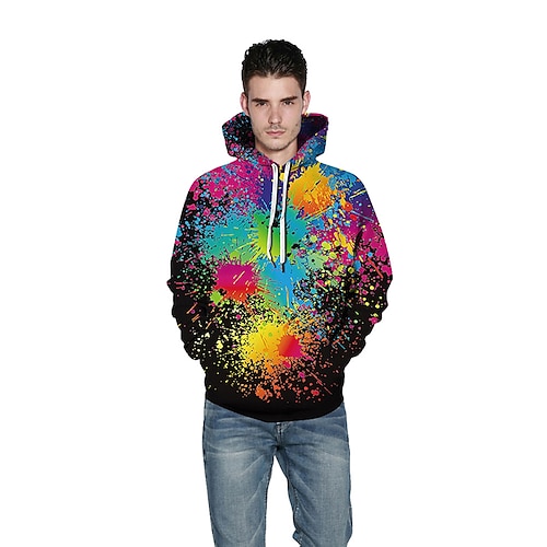 

Herren Hoodie Sweatshirt Kapuze Weiß Schwarz Mit Kapuze Bedruckt Bedruckt Casual Täglich Festtage Sportbekleidung Casual Groß und hoch Herbst Winter Bekleidung Kapuzenpullover Sweatshirts Langarm