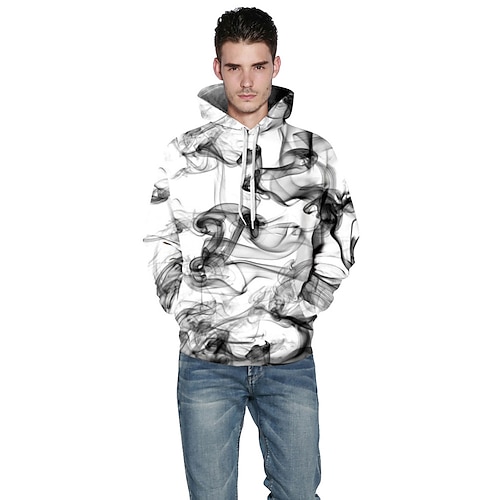 

Hombre Sudadera Con Capucha Verde Trébol Rosa Gris Blanco Negro Con Capucha Graphic Pintada Estampado Casual Diario Festivos Impresión 3D Ropa deportiva Casual Grande y alto Otoño invierno Ropa