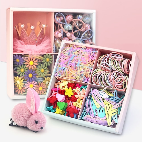 

Children's Hairpin Princess Girls Hair Accessories Set Head Rope Small Rubber Band Simple Baby Hairpin Baby Headdress