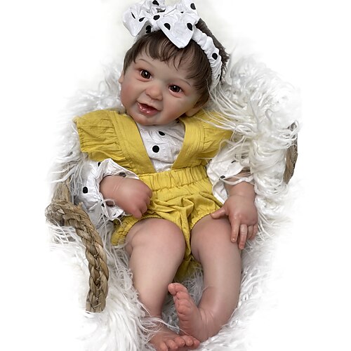 

20 inch Reborn Baby Doll Baby Girl Reborn Baby Doll Maddie Newborn lifelike Gift Cute Lovely Cotton Cloth with Clothes and Accessories for Girls' Birthday and Festival Gifts / Festive