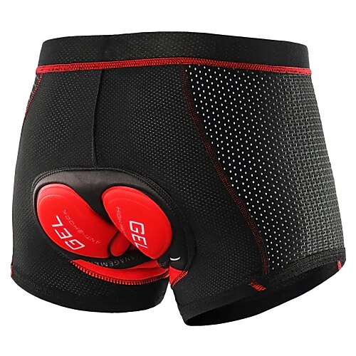 

Arsuxeo Men's Cycling Underwear Bike Shorts 3D Padded Shorts Bike Underwear Shorts Padded Shorts / Chamois Race Fit Mountain Bike MTB Road Bike Cycling Sports 3D Pad Breathable Moisture Wicking Black