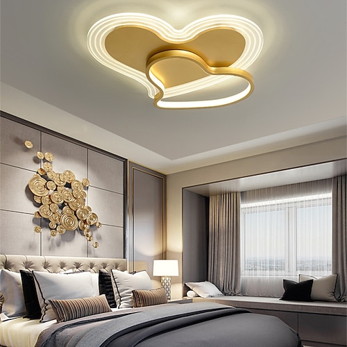 

50 cm Circle Design Flush Mount Ceiling Light Metal Artistic Style Heart Design Modern Style Painted Finishes LED 220-240V