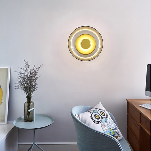 

moderne nordisk stil led væglamper stue soveværelse glas væglampe 220-240v 7 w