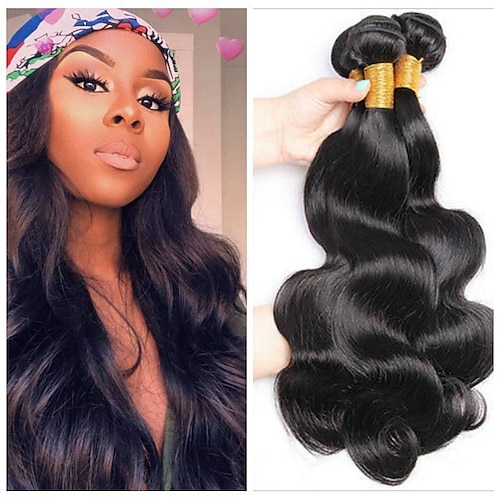 

3 Bundles Hair Weaves Brazilian Hair Body Wave Human Hair Extensions Remy Human Hair 100% Remy Hair Weave Bundles 300 g Natural Color Hair Weaves / Hair Bulk Human Hair Extensions 8-28 inch Natural