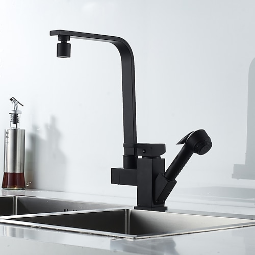 

Kitchen faucet - Single Handle Two Holes Painted Finishes Pull-out / ­Pull-down / Standard Spout / Tall / ­High Arc Centerset Contemporary / Antique Kitchen Taps