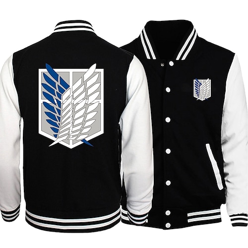 

Inspired by Attack on Titan Wings of Freedom Outerwear Back To School Anime Harajuku Graphic Kawaii Outerwear For Men's Women's Adults' Hot Stamping Poly / Cotton