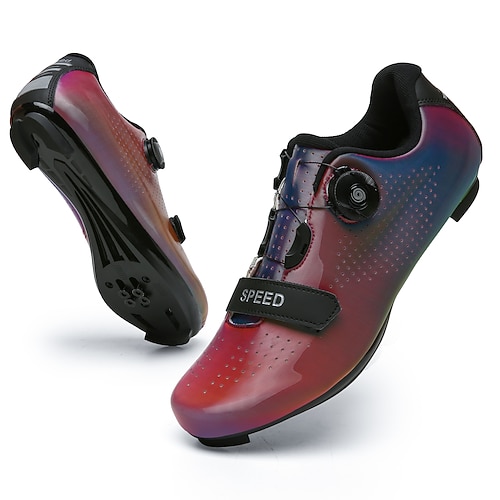

Adults' Bike Shoes Mountain Bike Shoes Road Bike Shoes Nylon Anti-Slip Cushioning Breathable Mountain Bike MTB Road Cycling Cycling / Bike Dark Pink Sky Blue Men's Women's Cycling Shoes